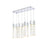 Elegant Lighting Aurora 36" Pendant, Chrome