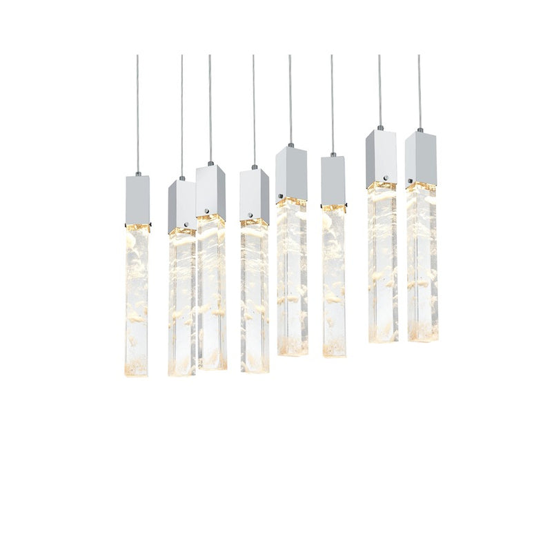 Elegant Lighting Aurora 36" Pendant, Chrome