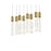 Elegant Lighting Aurora 36" Pendant, Satin Gold