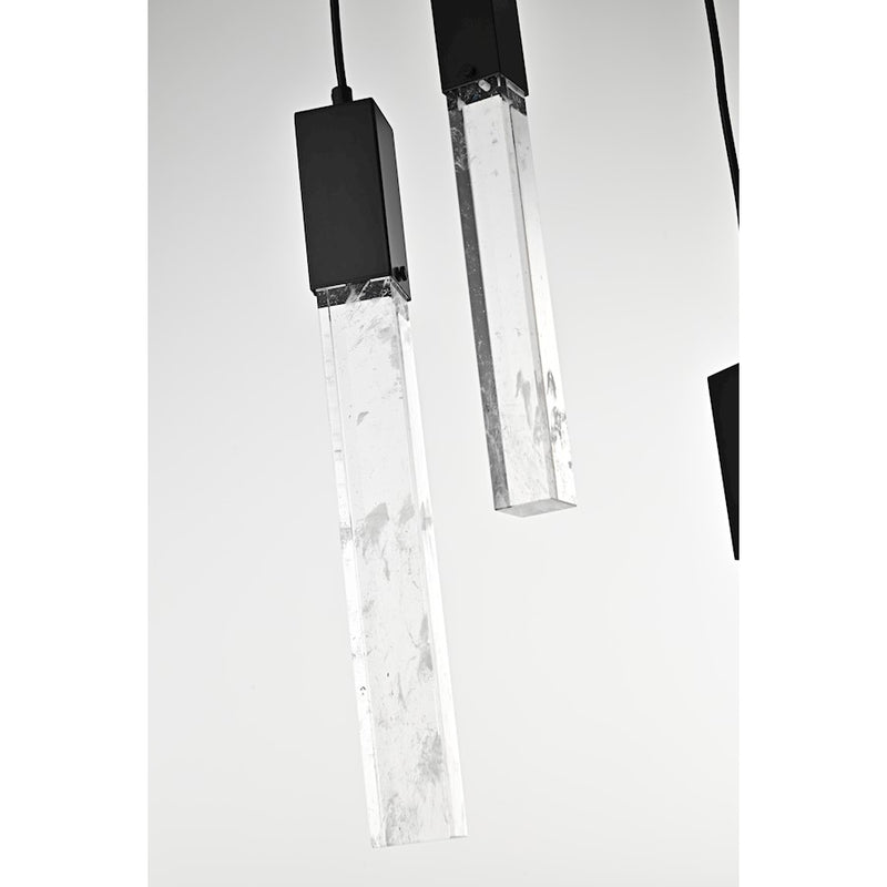 Elegant Lighting Aurora 42" Pendant, Black
