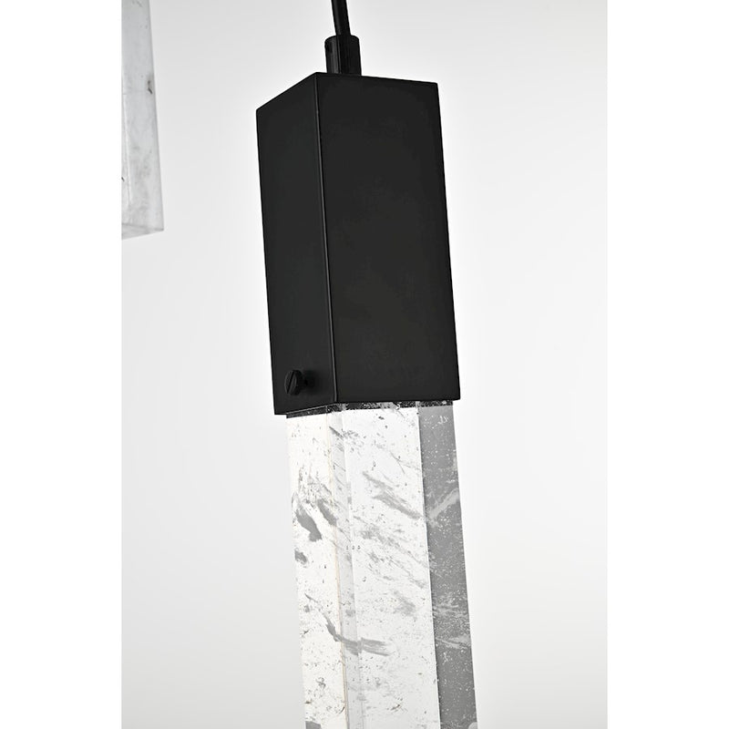 Elegant Lighting Aurora 42" Pendant, Black