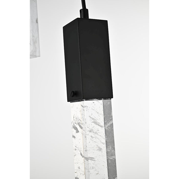 Elegant Lighting Aurora 42" Pendant, Black