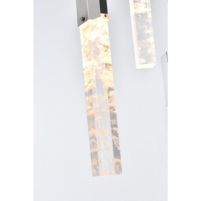 Elegant Lighting Aurora 42" Pendant, Chrome