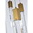 Elegant Lighting Aurora 42" Pendant, Satin Gold