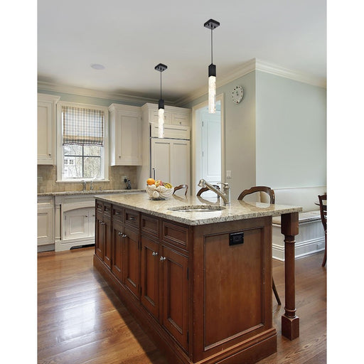 Elegant Lighting Aurora 5" Pendant, Black