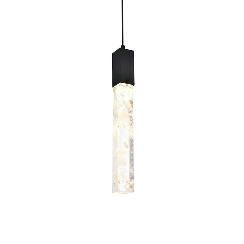 Elegant Lighting Aurora 5" Pendant, Black