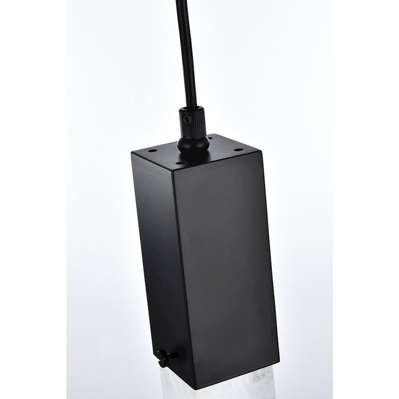 Elegant Lighting Aurora 5" Pendant, Black