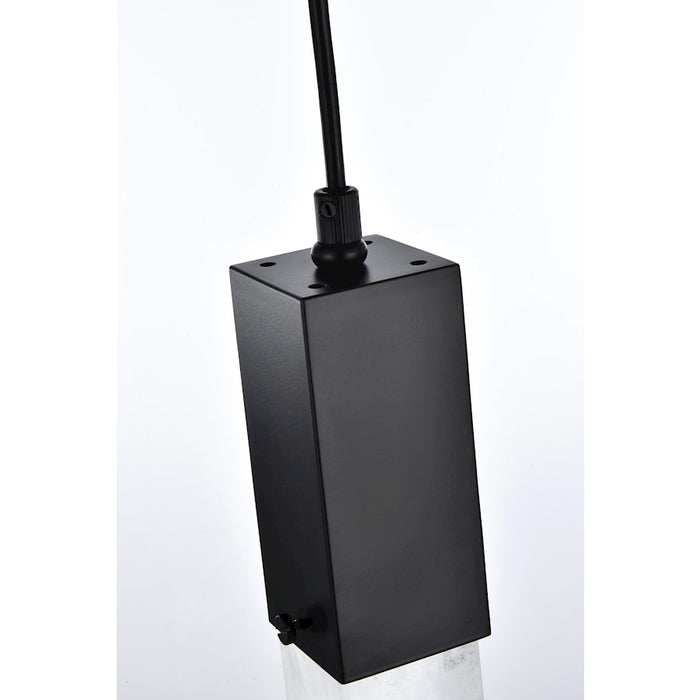 Elegant Lighting Aurora 5" Pendant, Black