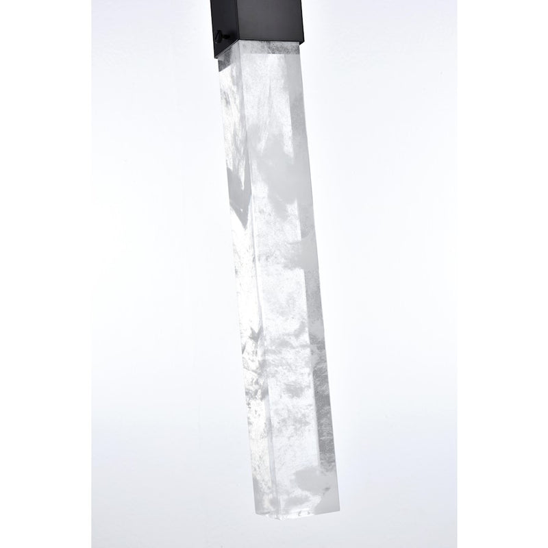 Elegant Lighting Aurora 5" Pendant, Black