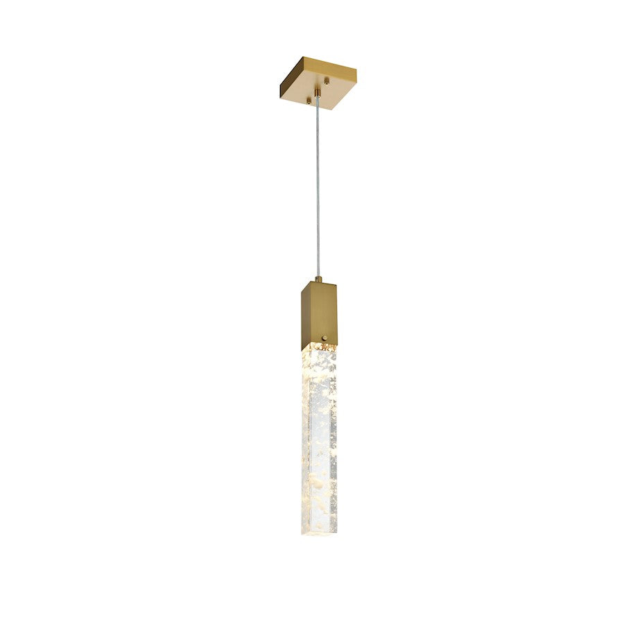 Elegant Lighting Aurora 5" Pendant, Satin Gold