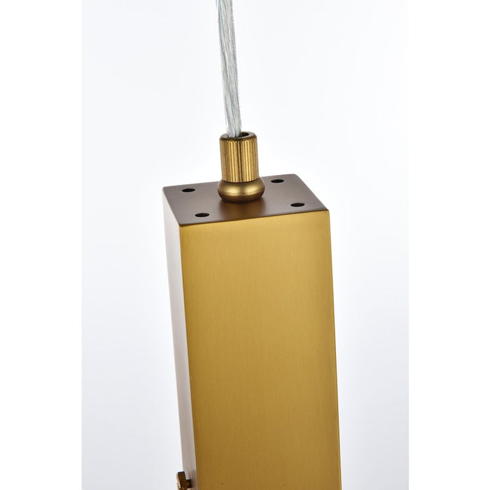 Elegant Lighting Aurora 5" Pendant, Satin Gold