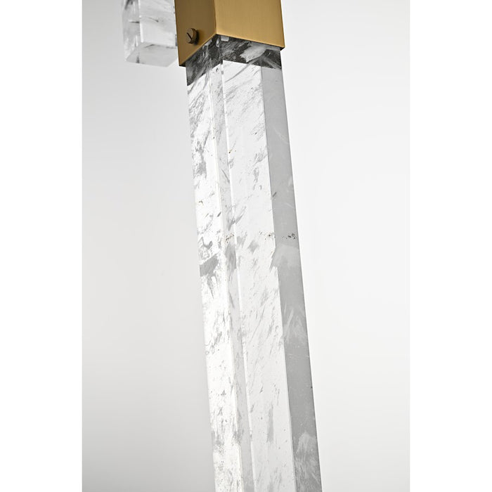 Elegant Lighting Aurora 5" Pendant, Satin Gold