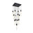 Elegant Lighting Aurora 26" Pendant, Black