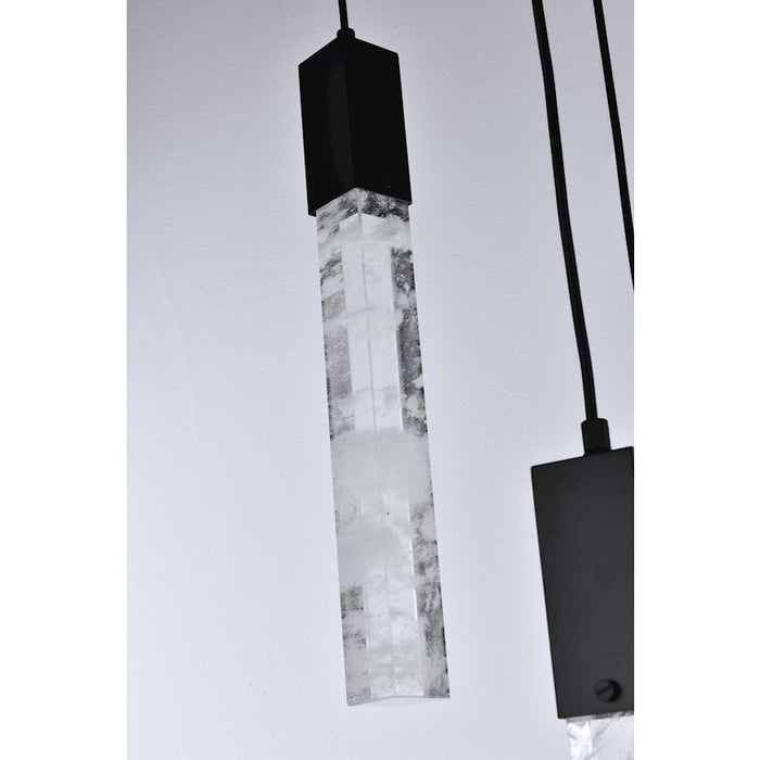 Elegant Lighting Aurora 26" Pendant, Black