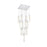 Elegant Lighting Aurora 26" Pendant, Chrome