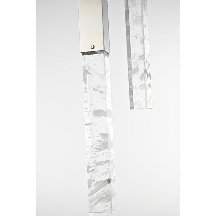 Elegant Lighting Aurora 26" Pendant, Chrome