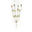 Elegant Lighting Aurora 26" Pendant, Satin Gold