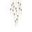 Elegant Lighting Aurora 30" Pendant, Chrome