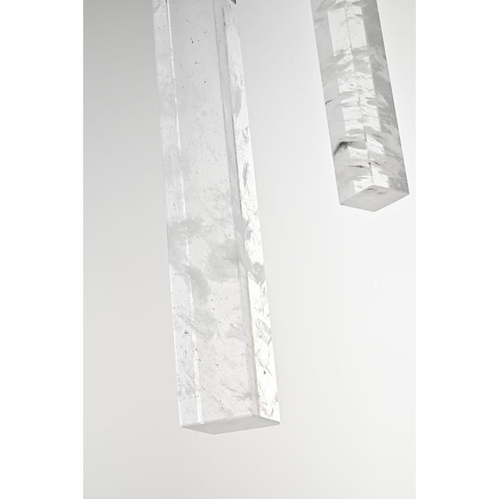 Elegant Lighting Aurora 30" Pendant, Chrome