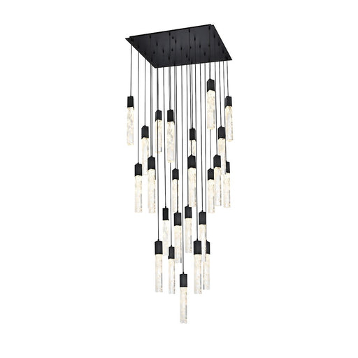 Elegant Lighting 2088 Aurora 30" Chandelier, Satin Gold