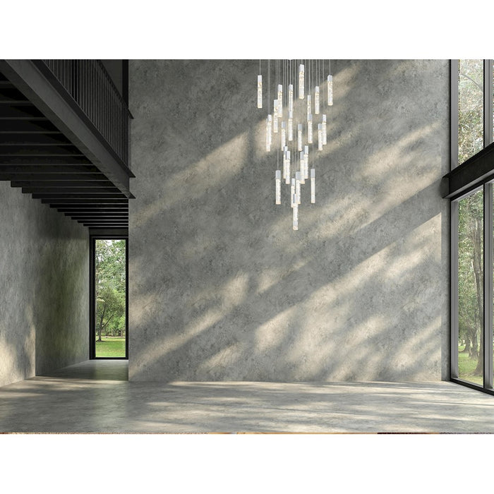 Elegant Lighting 2088 Aurora 36" Chandelier, Chrome