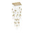 Elegant Lighting 2088 Aurora 36" Chandelier, Satin Gold