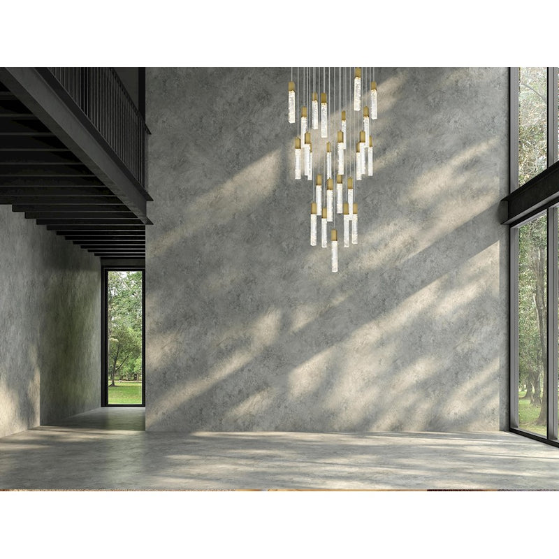Elegant Lighting 2088 Aurora 36" Chandelier, Satin Gold