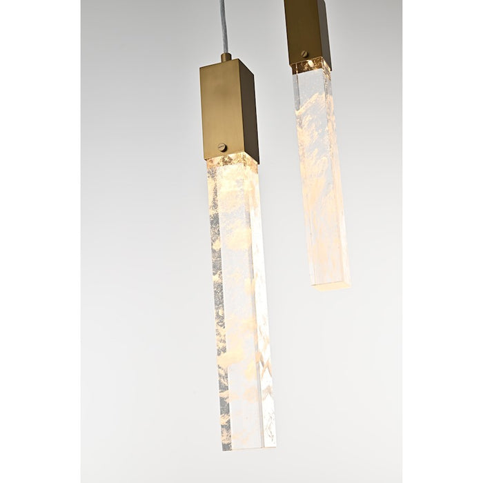Elegant Lighting 2088 Aurora 36" Chandelier, Satin Gold