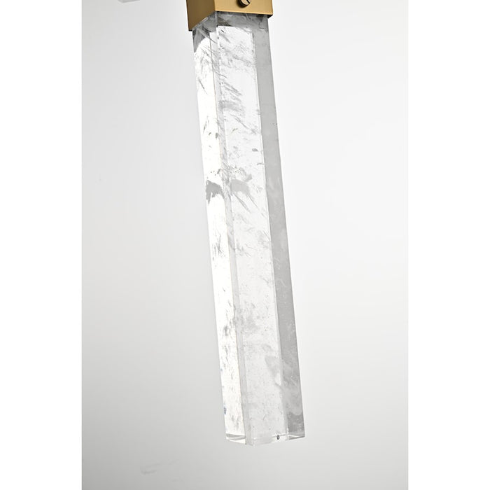 Elegant Lighting 2088 Aurora 36" Chandelier, Satin Gold
