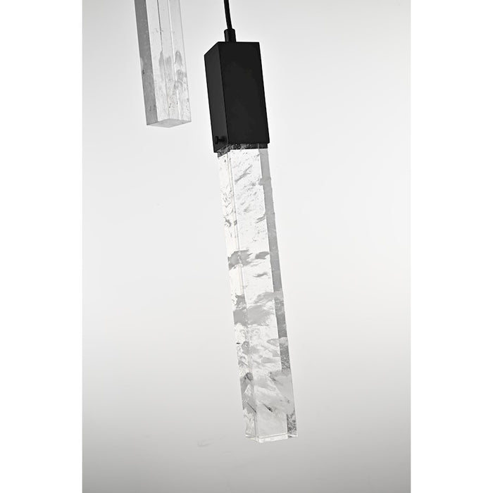 Elegant Lighting 2088 Aurora 42" Chandelier, Black
