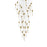 Elegant Lighting 2088 Aurora 42" Chandelier, Satin Gold