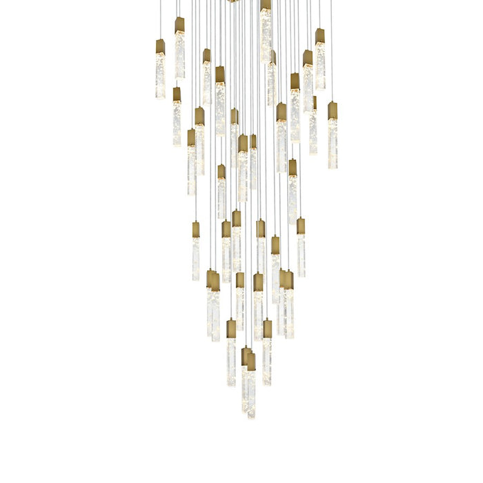 Elegant Lighting 2088 Aurora 42" Chandelier, Satin Gold