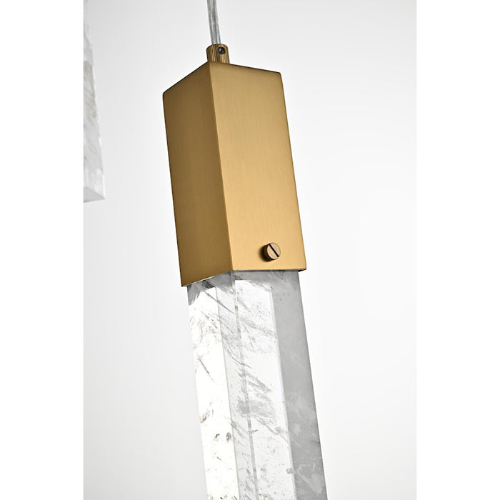 Elegant Lighting 2088 Aurora 42" Chandelier, Satin Gold