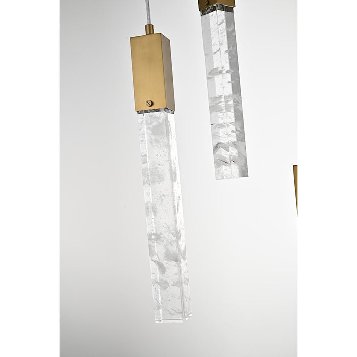 Elegant Lighting 2088 Aurora 42" Chandelier, Satin Gold