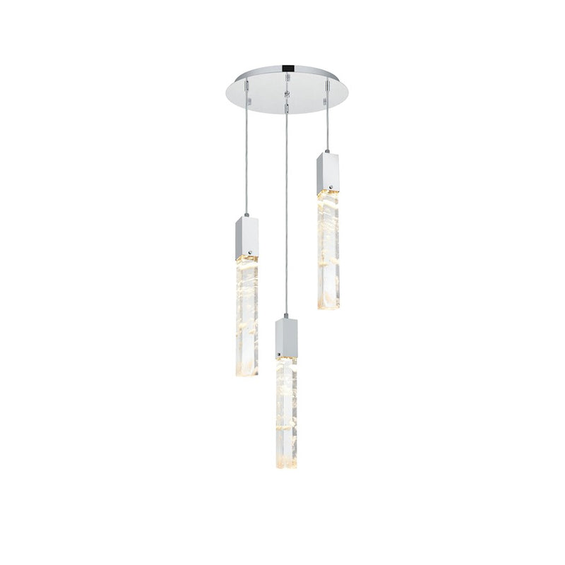 Elegant Lighting Aurora 16" Chandelier, Black