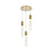 Elegant Lighting Aurora 16" Chandelier, Satin Gold