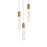 Elegant Lighting Aurora 16" Chandelier, Satin Gold