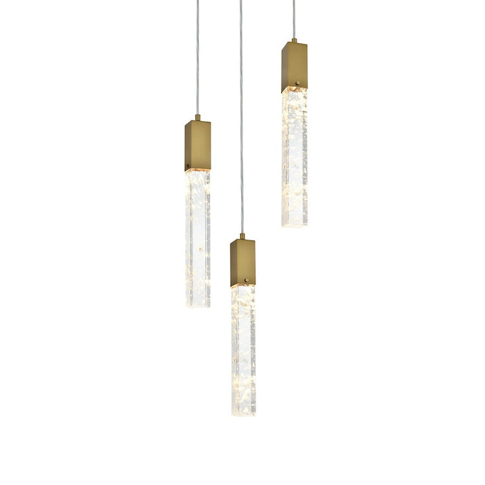 Elegant Lighting Aurora 16" Chandelier, Satin Gold