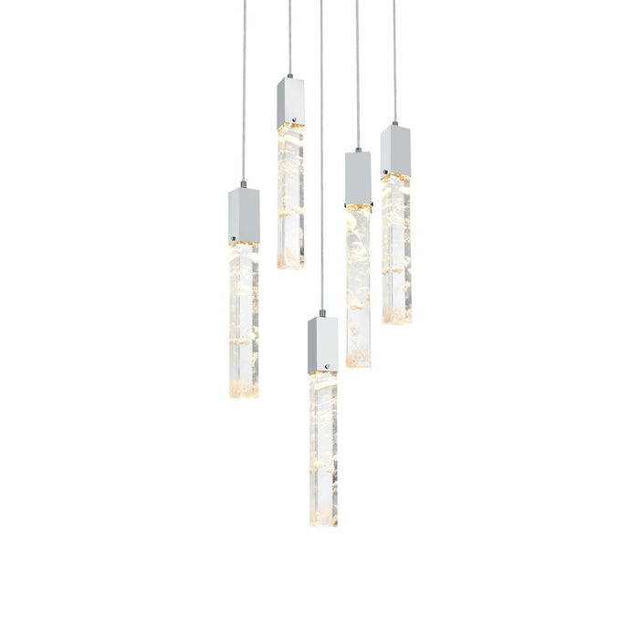 Elegant Lighting Aurora 20" Chandelier, Black