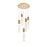 Elegant Lighting Aurora 20" Chandelier, Satin Gold