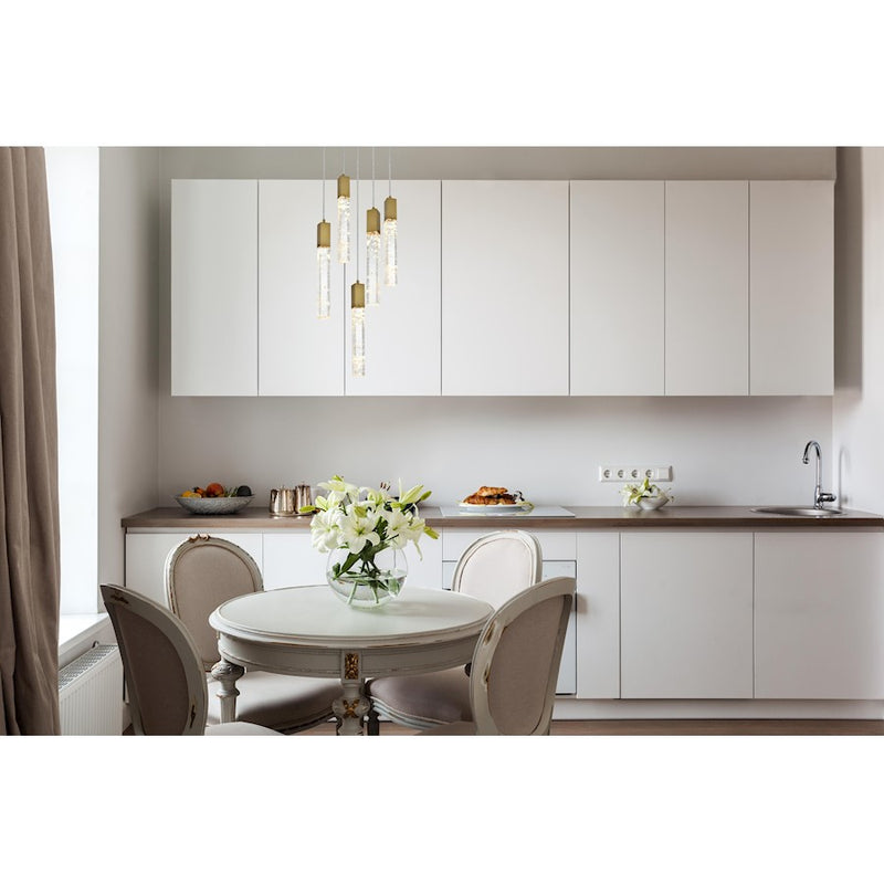 Elegant Lighting Aurora 20" Chandelier, Satin Gold
