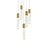 Elegant Lighting Aurora 20" Chandelier, Satin Gold