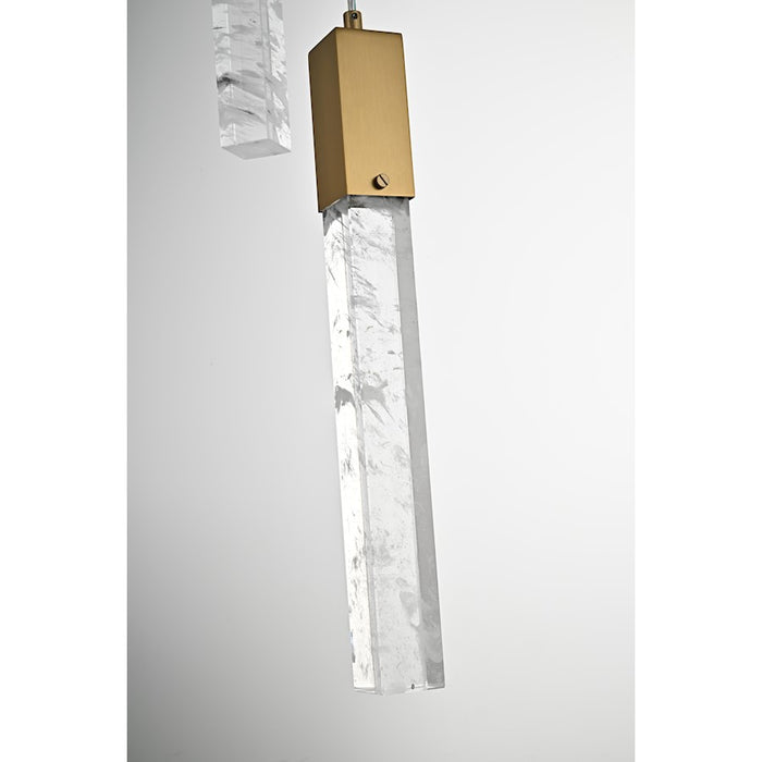 Elegant Lighting Aurora 20" Chandelier, Satin Gold
