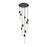 Elegant Lighting Aurora 24" Chandelier, Black