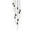 Elegant Lighting Aurora 24" Chandelier, Black