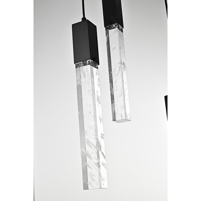 Elegant Lighting Aurora 24" Chandelier, Black