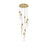 Elegant Lighting Aurora 24" Chandelier, Satin Gold
