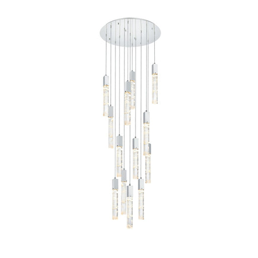 Elegant Lighting Aurora 30" Chandelier, Chrome