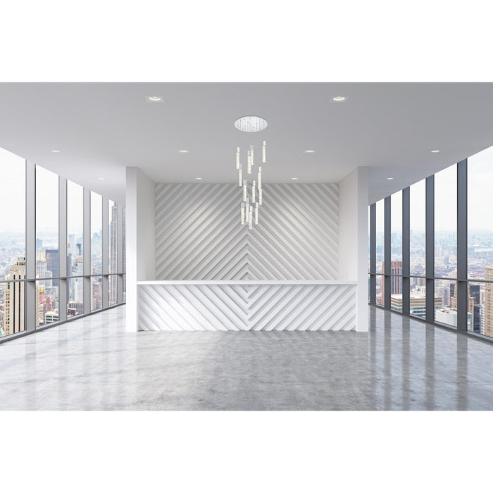 Elegant Lighting Aurora 30" Chandelier, Chrome