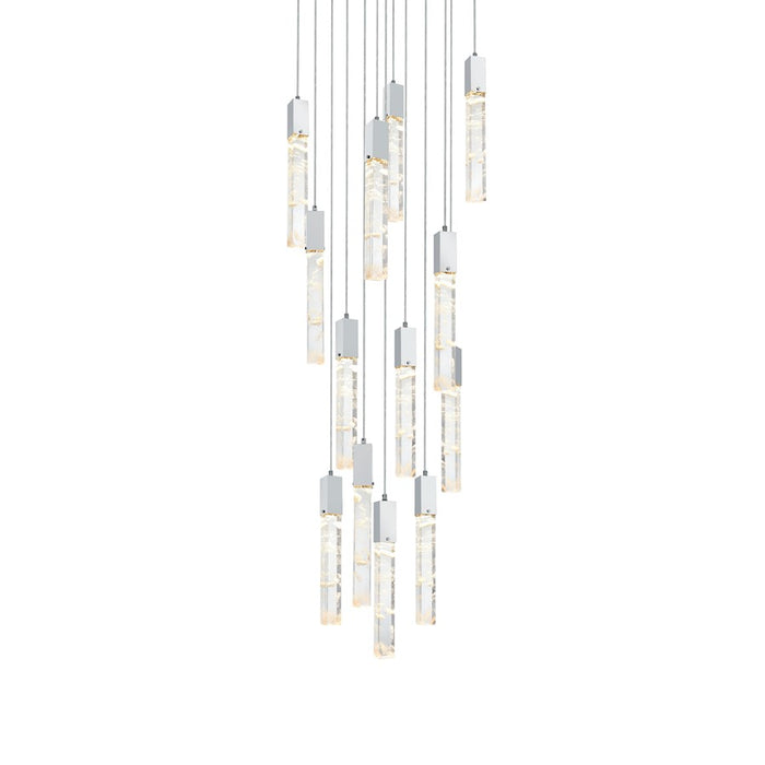Elegant Lighting Aurora 30" Chandelier, Chrome